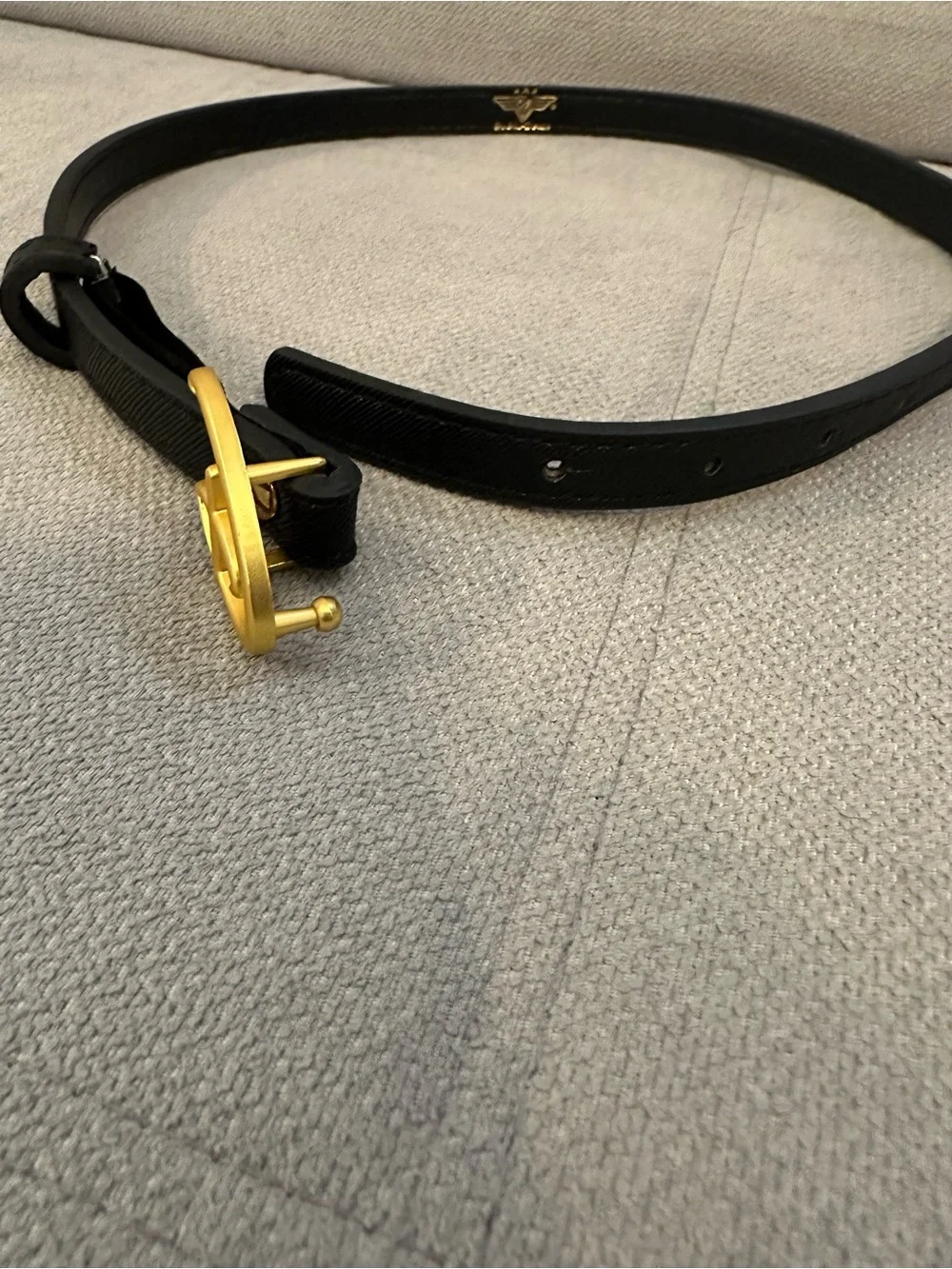 Kids Disney Belt with Gold Logo Buckle